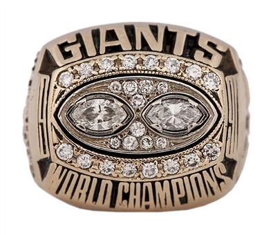 1990 New York Giants Super Bowl Champions Player Ring (Whitmore) With Presentation Box